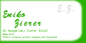 eniko zierer business card